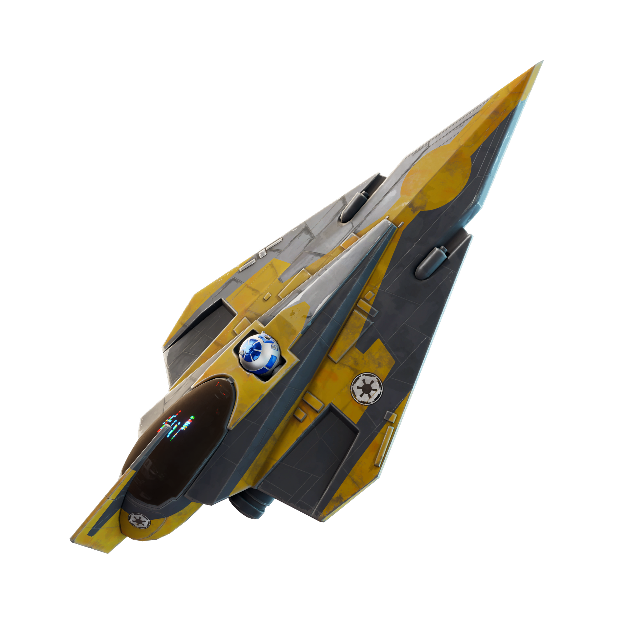 Model Delta-7B Aethersprite - A perfect replica of General Anakin Skywalker's ship.