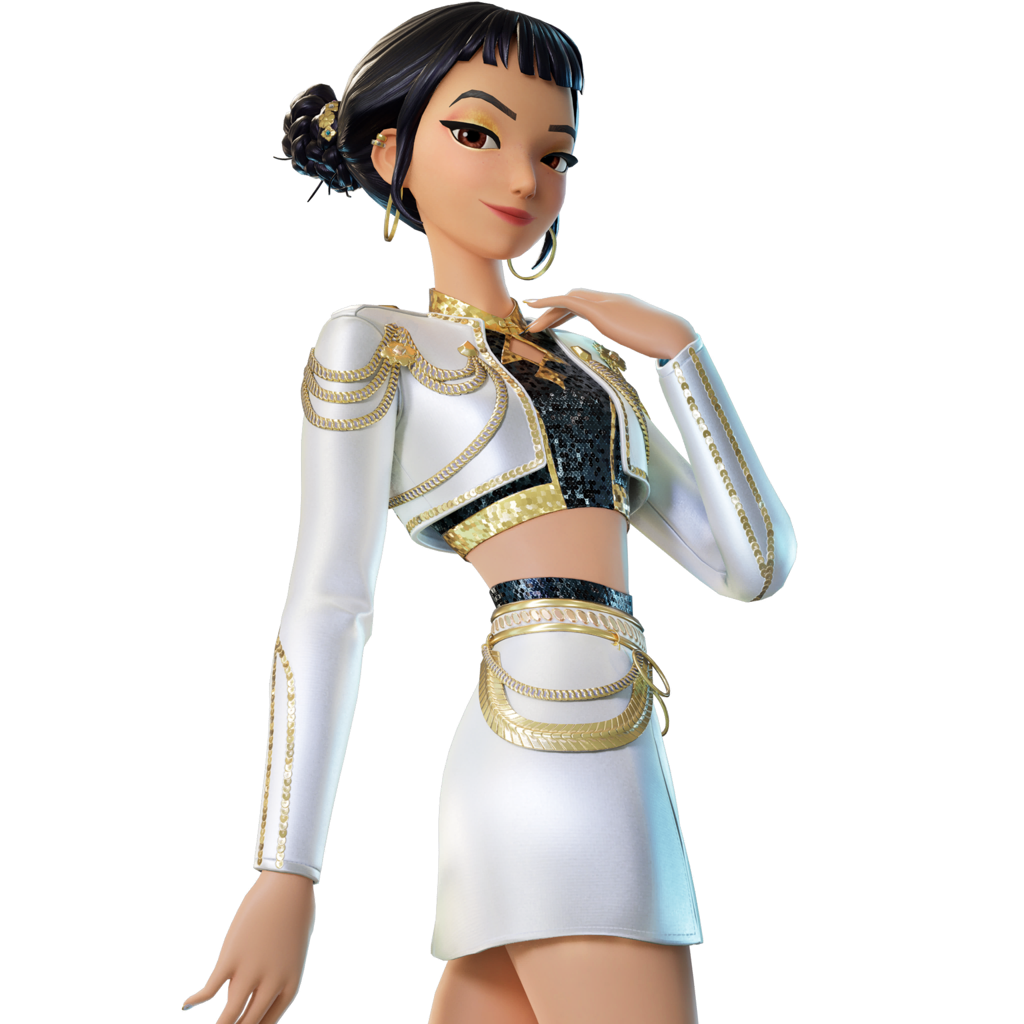 Golden Zoey - HUNTR/X's rapidfire rapper.